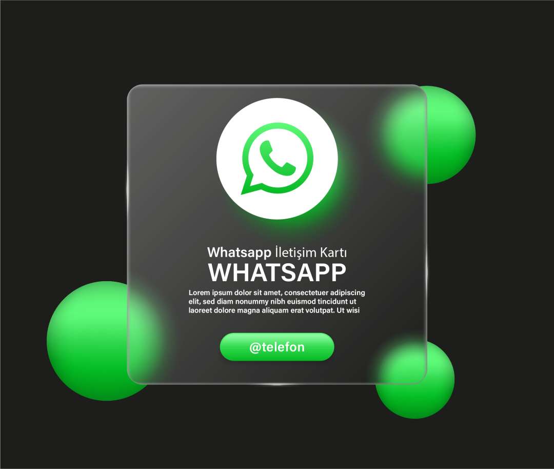 Vektörel Çizim Whatsapp Tanıtım Kartı